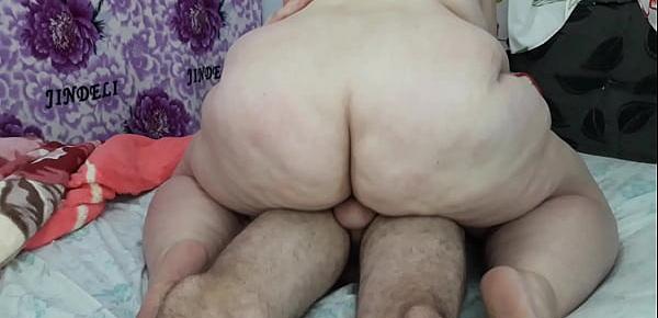  bbw wife and thin husband on homemade sextape